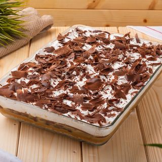 Банофи пай с бисквитен кръмб, дулче ди лече, шоколад и пресни банани(200гр)