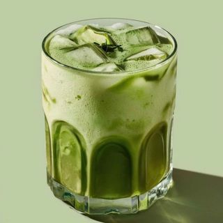Iced matcha latte