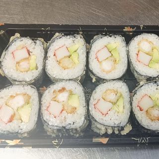 F49 futomaki fritto con surimi e gamberi fritti 