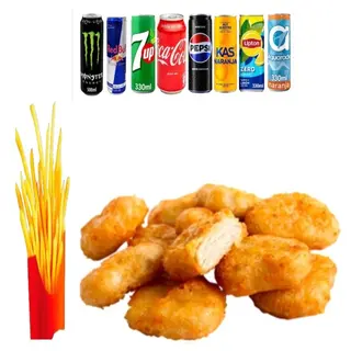Plato Naggets con Patatas y Refresco