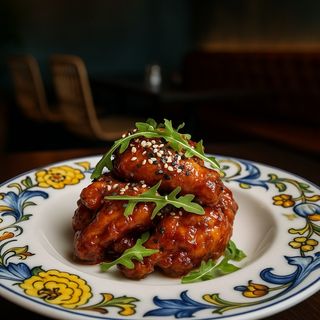 Tapa de alitas de fritas coreanas