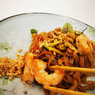34. Pad Thai con gamberi