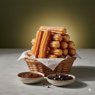 13 Churros tradicionales.