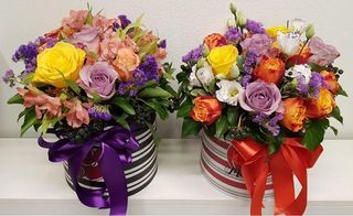 Flower box maxi - mix ruža i cvijeća jarkih boja 