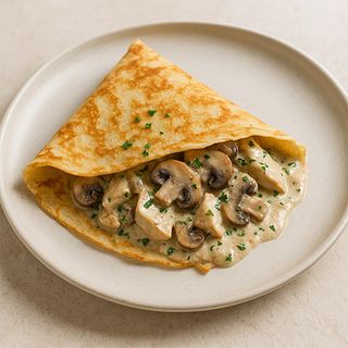 Crêpes Salées Poulet Champignon