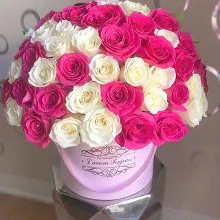 Boite de roses mélanges 