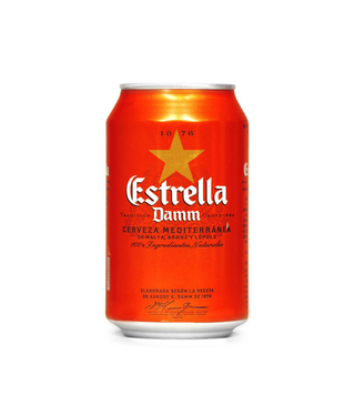 Cerveza Estrella Damm lata