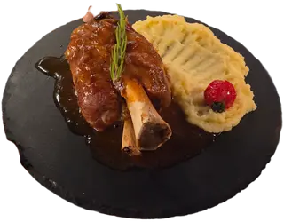 Rasol de porc cu piure de cartofi