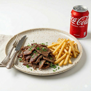 Plato Con Patatas Y Carne