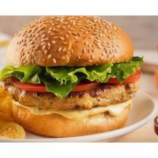 Hamburguesa de pollo cornflakes