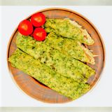 Млинці зі шпинатом, Моцареллою та куркою (120г)