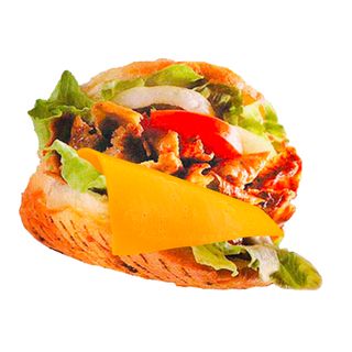 Panino kebab con formaggio