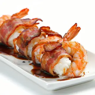 Rollito de Bacon y Langostino