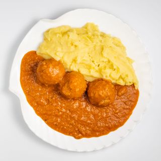 Ćufte s pire krumpirom i kruhom