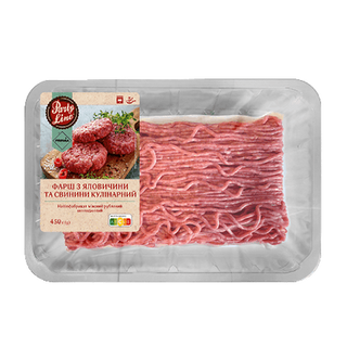 Фарш PREMIA з яловичини та свинини охолоджений (450г)