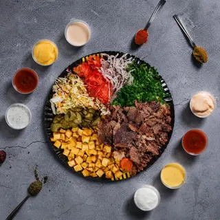 Kebab de Vita cu Berbecuț la Farfurie