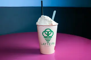 Frappè con panna