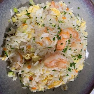 Arroz Frito Con Gambas