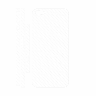 Skin  Iphone 5 Spate Si Laterale - Carbon Alb