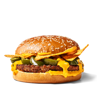 Cheesy Nachos Beef Burger