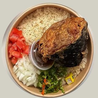 Attiéké Garba + Coca-cola