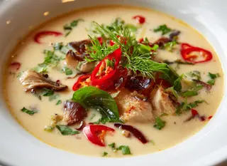 Zupa Tom Kha z krewetkami