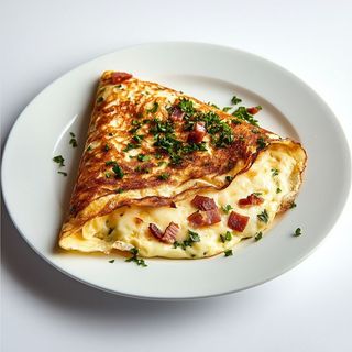 Omelette Fromage & Charcuterie De Dinde Fumée