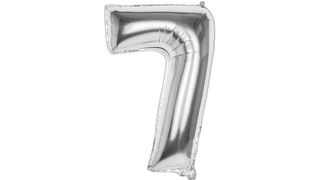 Balon foliowy 92cm srebrny 7