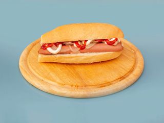 Piadina hot dog, crauti e senape