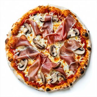 Funghi e prosciutto crudo