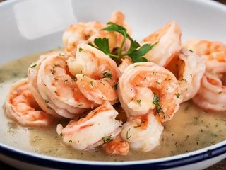 Хвости тигрових креветок в часниковому соусі (200g)