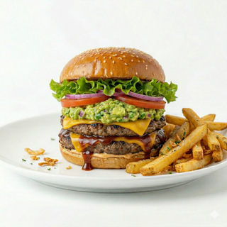 Hamburguesas Kanjou Con Salsa Guacamole