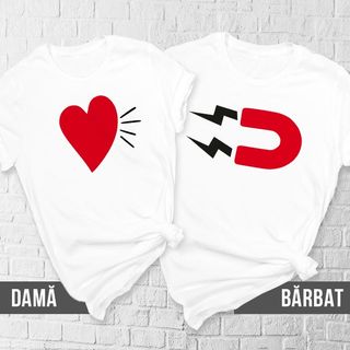 Set tricouri - Magnet și inimă