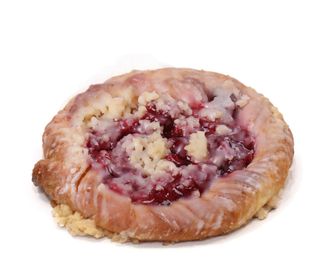 Drożdżówka z żurawiną