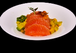 Chirashi salmone