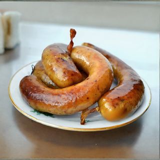 Ковбаски домашні 350 г (з гарніром)