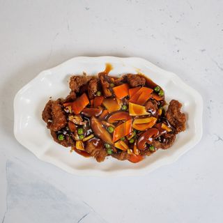 Oslić s bambusom i kineskim gljivama