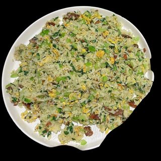 Riso saltato con carne essicata e verdure plus(咸肉炒菜饭）