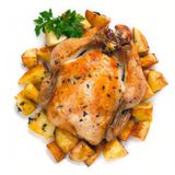 Pollo Campero Asado Con patatas fritas + pan y refresco