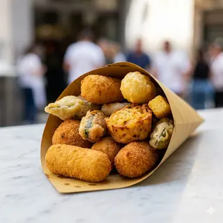 Cuoppo di fritti di terra