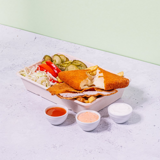 Duo Snitel+Cascaval Pane