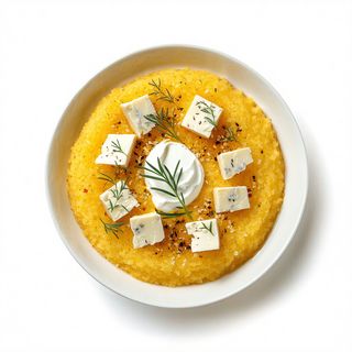 Mamaliguta cu branza si smantana