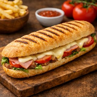 Panini Ivoire Fromage & Frites