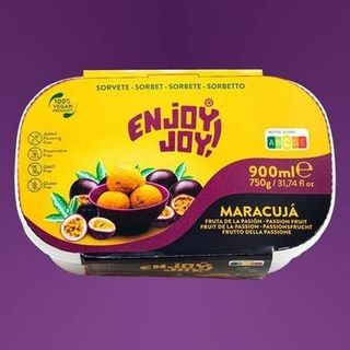 Gelado de Maracujá Premium  Enjoy Joy - 100% Vegan 900ml