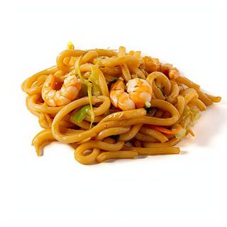 Yaki Udon con gambas