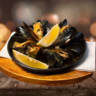 Мидии в сливочном соусе