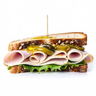 Bocadillo De Pavo Y Tomate Pan Viena