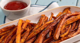 Porzione grande di patate americane