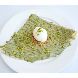 Iced Pistachio Crepe