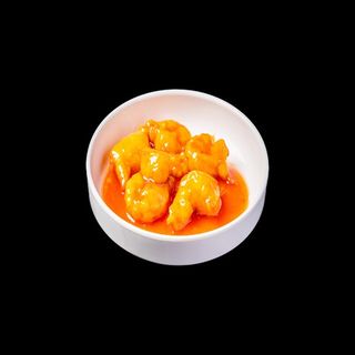 158. Gamberi fritti in salsa agrodolce